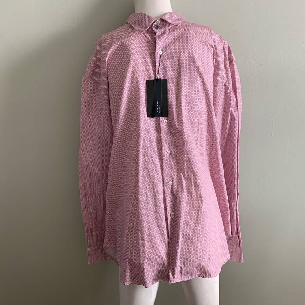 Zara Tailored Fit Button Down Shirt eur 46 usa 18